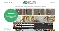 Desktop Screenshot of musikhaus-gurtner.ch