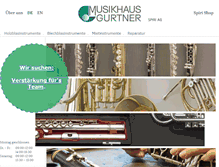 Tablet Screenshot of musikhaus-gurtner.ch